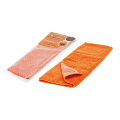 Салфетка из микрофибры и коралловой ткани оранжевая (35*40 см) AIRLINE ABA04