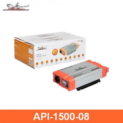 Инвертор 12В-220В, 1500 Вт AIRLINE API150008