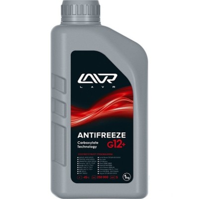 Охлаждающая жидкость ANTIFREEZE LAVR -45 G12+ 1кг LAVR LN1709