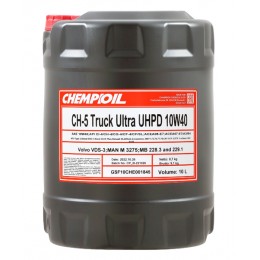 10W-40 CH-5 TRUCK Ultra UHPD, CI-4/SL, CI-4 Plus, 10л (полусинт. мотор. масло) HCV
