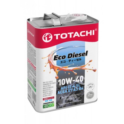 10W-40 Eco Diesel CI-4/SL 4л (полусинт. мотор. масло) Totachi 11204