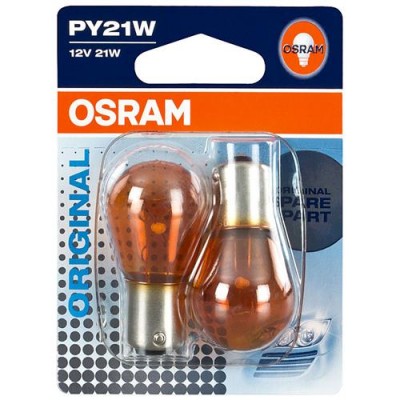 Комплект ламп PY21W 12V 21W BAU15s ORIGINAL LINE качество оригинальной з/ч (ОЕМ) 2шт.(1к-т) Osram 750702B