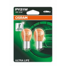 Комплект ламп P21/5W 12V 21/5W BAY15d ULTRA LIFE 4 года гарантии 2шт.(1к-т)