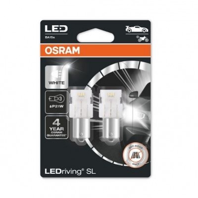 LEDriving SL (3поколение) 1,9W/12V P21W BA15S BLI2 белый 6000K 2шт Osram 7506DWP02B