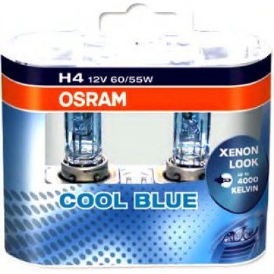 Комплект ламп H4 12V 60/55W P43t COOL BLUE INTENSE (next generation) 5000К 2шт Osram 64193CBNHCB