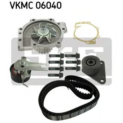 Комплект ремня ГРМ+водяной насос SKF VKMC06040