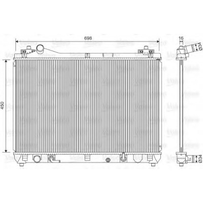 Радиатор системы охлаждения Valeo 701592