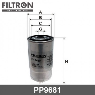 Фильтр топливный FIAT Filtron PP9681