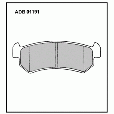 Колодки тормозные дисковые задние Allied Nippon ADB01191