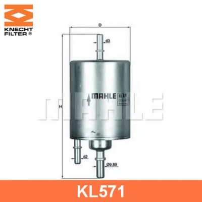 Фильтр топливный Knecht KL571
