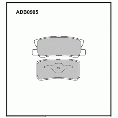 Колодки тормозные дисковые задние Allied Nippon ADB0905