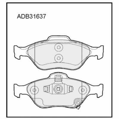 Колодки тормозные дисковые Allied Nippon ADB31637