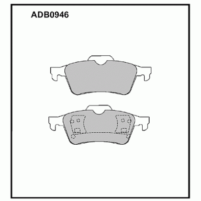 Колодки тормозные дисковые задние Allied Nippon ADB0946