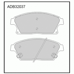 Колодки тормозные дисковые передние Allied Nippon ADB32037