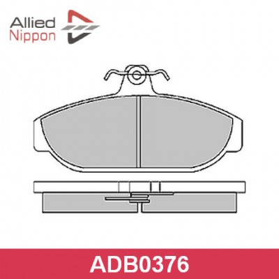 Колодки тормозные дисковые Allied Nippon ADB0376