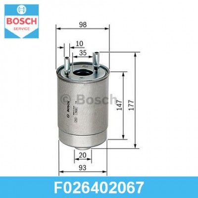 Фильтр топливный Bosch F026402067