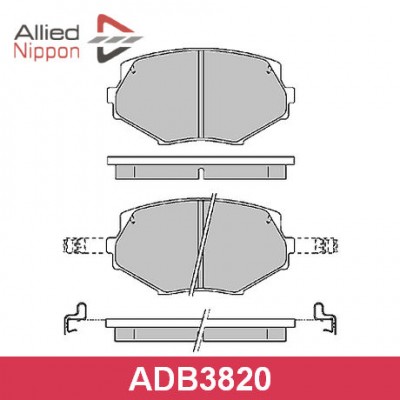 Колодки тормозные дисковые Allied Nippon ADB3820