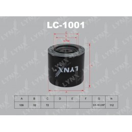 LC1001 Фильтр масляный LYNXauto