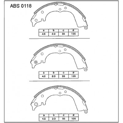 Колодки тормозные барабанные Allied Nippon ABS0118