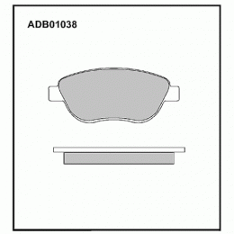 Колодки тормозные дисковые передние ADB01038 Allied Nippon