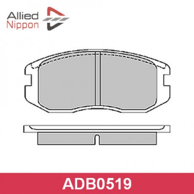 Колодки тормозные дисковые Allied Nippon ADB0519