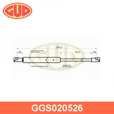 Амортизатор крышки багажника GUD GGS020526