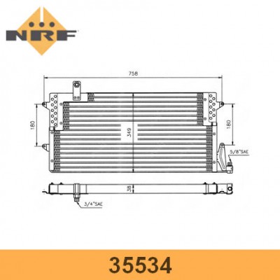 Радиатор кондиционера NRF 35534