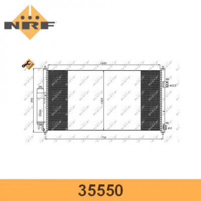 Радиаторы кондиционера NRF 35550