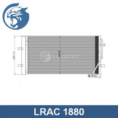 Радиатор кондиционера с ресивером Luzar LRAC1880
