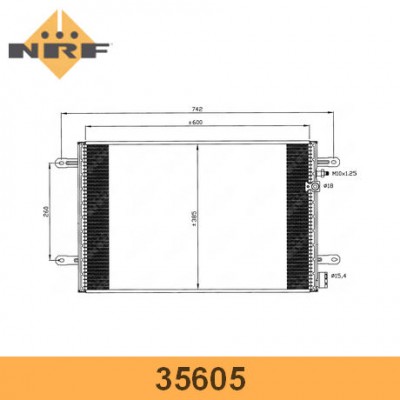 Радиатор кондиционера NRF 35605