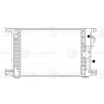 Радиатор кондиционера Luzar LRAC1570