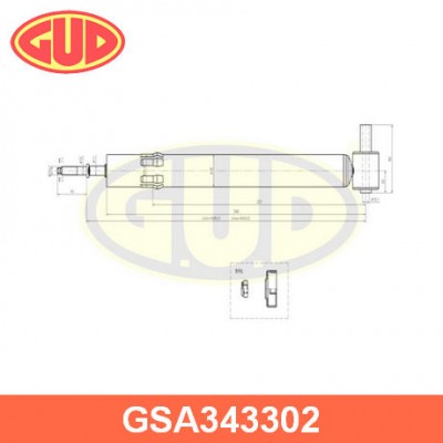 Амортизатор GUD GSA343302