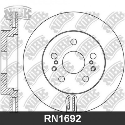 RN1692V Диск тормозной передний NIBK RN1692