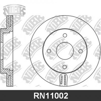 RN11002V Диск тормозной передний NIBK RN11002