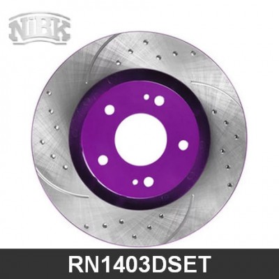 Диск тормозной передний перфорированный NIBK RN1403DSET