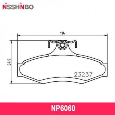 Колодки тормозные дисковые передние Nisshinbo NP6060