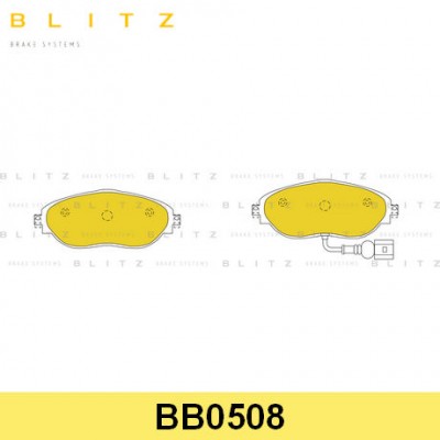 Колодки тормозные дисковые передние Blitz BB0508