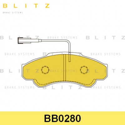 Колодки тормозные дисковые передние Blitz BB0280