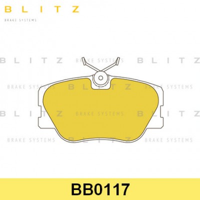 Колодки тормозные дисковые передние Blitz BB0117