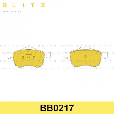 Колодки тормозные дисковые передние Blitz BB0217