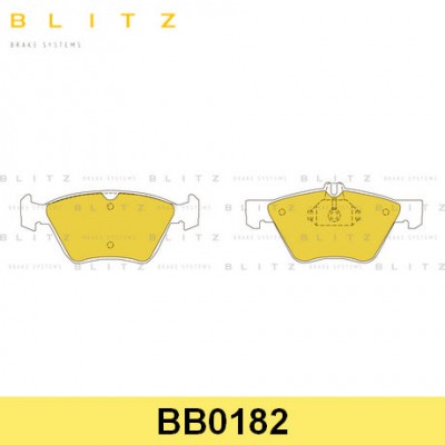 Колодки тормозные дисковые передние Blitz BB0182