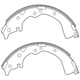 Колодки тормозные барабанные | зад |