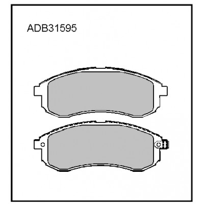 Колодки тормозные дисковые | перед | Allied Nippon ADB31595