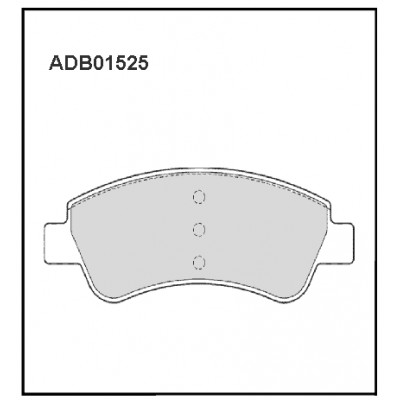 Колодки тормозные дисковые | перед | Allied Nippon ADB01525