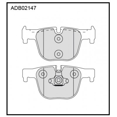 Колодки тормозные дисковые | зад | Allied Nippon ADB02147