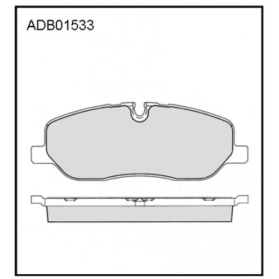 Колодки тормозные дисковые | перед | Allied Nippon ADB01533