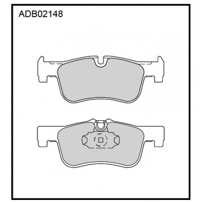 Колодки тормозные дисковые | перед | Allied Nippon ADB02148
