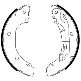 Колодки тормозные барабанные | зад прав/лев |