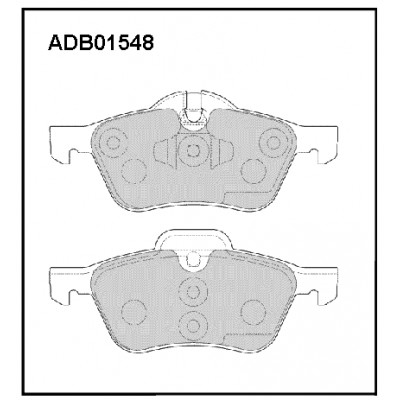 Колодки тормозные дисковые | перед | Allied Nippon ADB01548