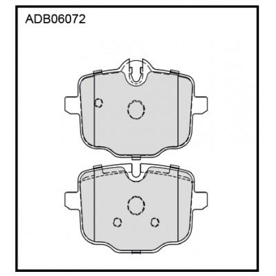 Колодки тормозные дисковые | зад | Allied Nippon ADB06072